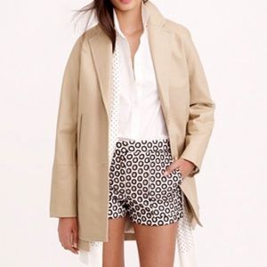 J. Crew | Bonded Cotton Khaki Trench Coat